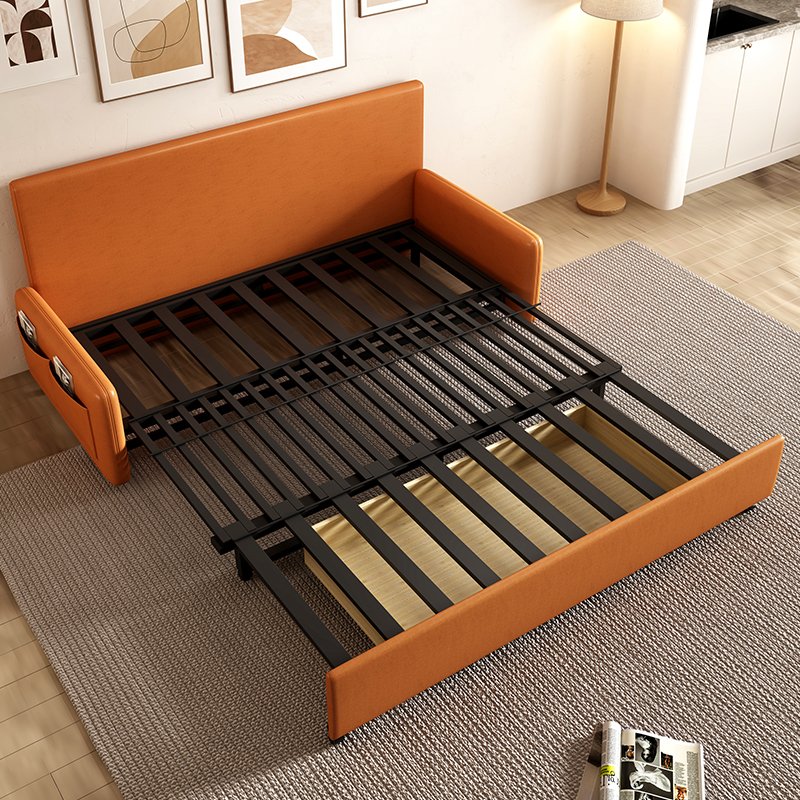 Pisolare Leathaire Storage Sofa Bed Indigo Sofa
